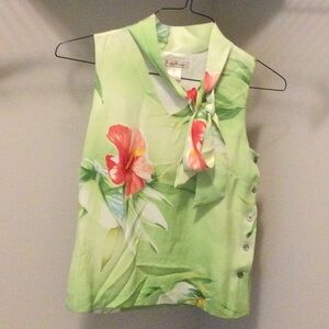 Sleeveless Tommy Bahama silk top